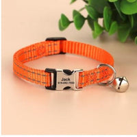 HKM-8270141 Reflective Anti-Slip Cat Neck Collar - Adjustable Nylon in Multiple Colors