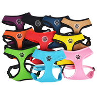 HKM-827091 Breathable Mesh Pet Chest Harness with Adjustable Traction Rope in Multiple Colors