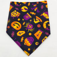 HKM-8271677 Pet Triangle Scarf Towel for Drool Cleanup - Soft Polyester Tie-Dye Design