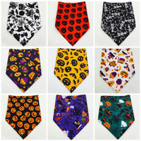 HKM-8271677 Pet Triangle Scarf Towel for Drool Cleanup - Soft Polyester Tie-Dye Design