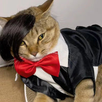 HKM-8273725 Funny Cat Wig Costume Accessory - Black Polyester Imitation Braid for Dress-Up