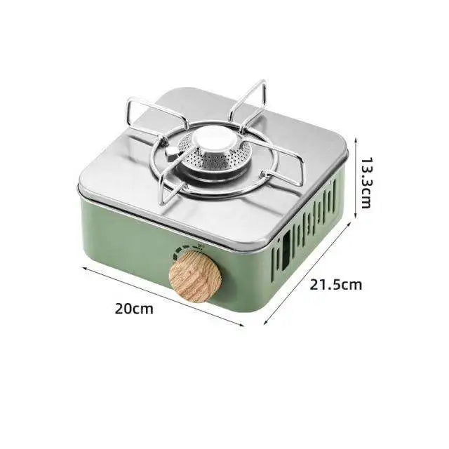 HKM-827411 Compact Outdoor Mini Portable Gas Stove for Camping and Hiking - 21.5 x 20 x 13.3 cm