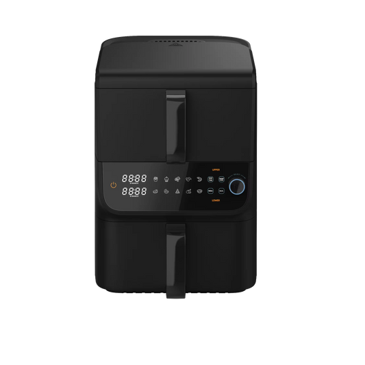 HKM-827475 Dual Core 11L Electric Air Fryer with Smart Control and Stainless Steel Design