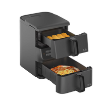 HKM-827475 Dual Core 11L Electric Air Fryer with Smart Control and Stainless Steel Design