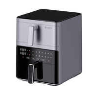 HKM-827475 Dual Core 11L Electric Air Fryer with Smart Control and Stainless Steel Design