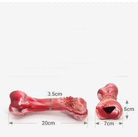 HKM-8274877 Durable Rubber Chewing Simulation Bone with Sound for Medium and Large Dogs