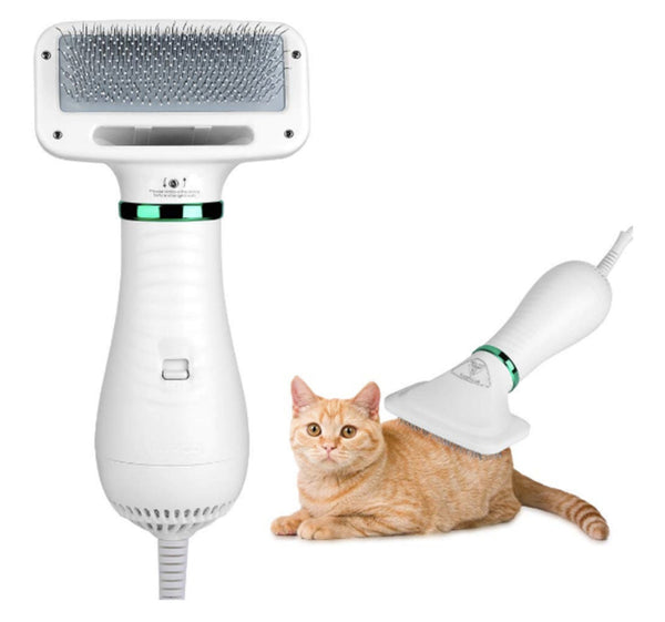 HKM-8275645 All-in-One Pet Hair Dryer and Comb for Dogs and Cats, Adjustable Air Settings, Gentle and Strong Warm Air