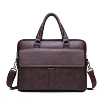 HKM-827603 Professional PU Leather Laptop Briefcase for Business and Travel