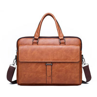 HKM-827603 Professional PU Leather Laptop Briefcase for Business and Travel