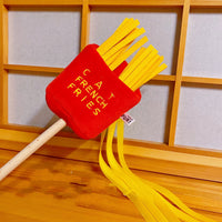 HKM-8276285 Plush Hot Pot Ramen and French Fries Cat Stick Toy for Interactive Play