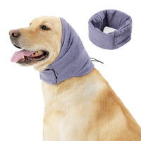 HKM-8277309 Multi-Purpose Dog Head Cover for Noise Reduction and Comfort - Soft Fabric Earmuffs and Scarves