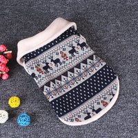 HKM-8277821 Cozy Cotton Jacquard Dog Sweater for Fall and Winter in Black and Red