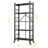 HKM-827795 4-Tier Metal Vegetable Storage Rack for Kitchen Organisation