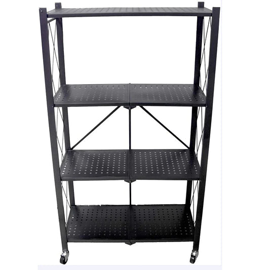HKM-827795 4-Tier Metal Vegetable Storage Rack for Kitchen Organisation