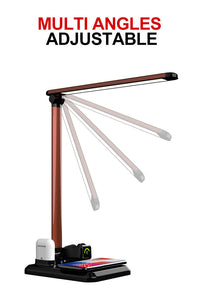 HKM-827923 4-in-1 Wireless Charging Desk Lamp for Apple Devices – Compatible with iPhone, Watch, and Headset