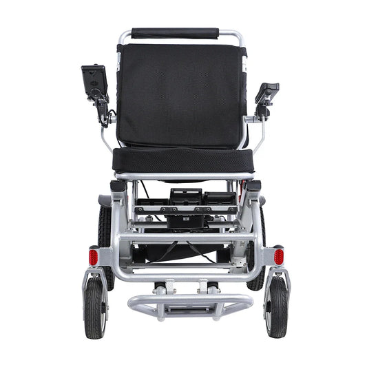 HKM-827923 Lightweight Portable Electric Wheelchair with 24V 12Ah Battery, 500W Motor, and Aluminum Alloy Frame