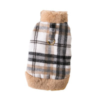 HKM-8279485 Thickened Casual Pet Dog Apparel for Autumn and Winter in Khaki and Pink