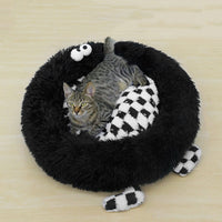 HKM-8279869 Cozy Plush Nest Bed for Small to Medium Pets, Warm Thick Mat for Deep Sleep in Autumn and Winter
