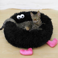 HKM-8279869 Cozy Plush Nest Bed for Small to Medium Pets, Warm Thick Mat for Deep Sleep in Autumn and Winter