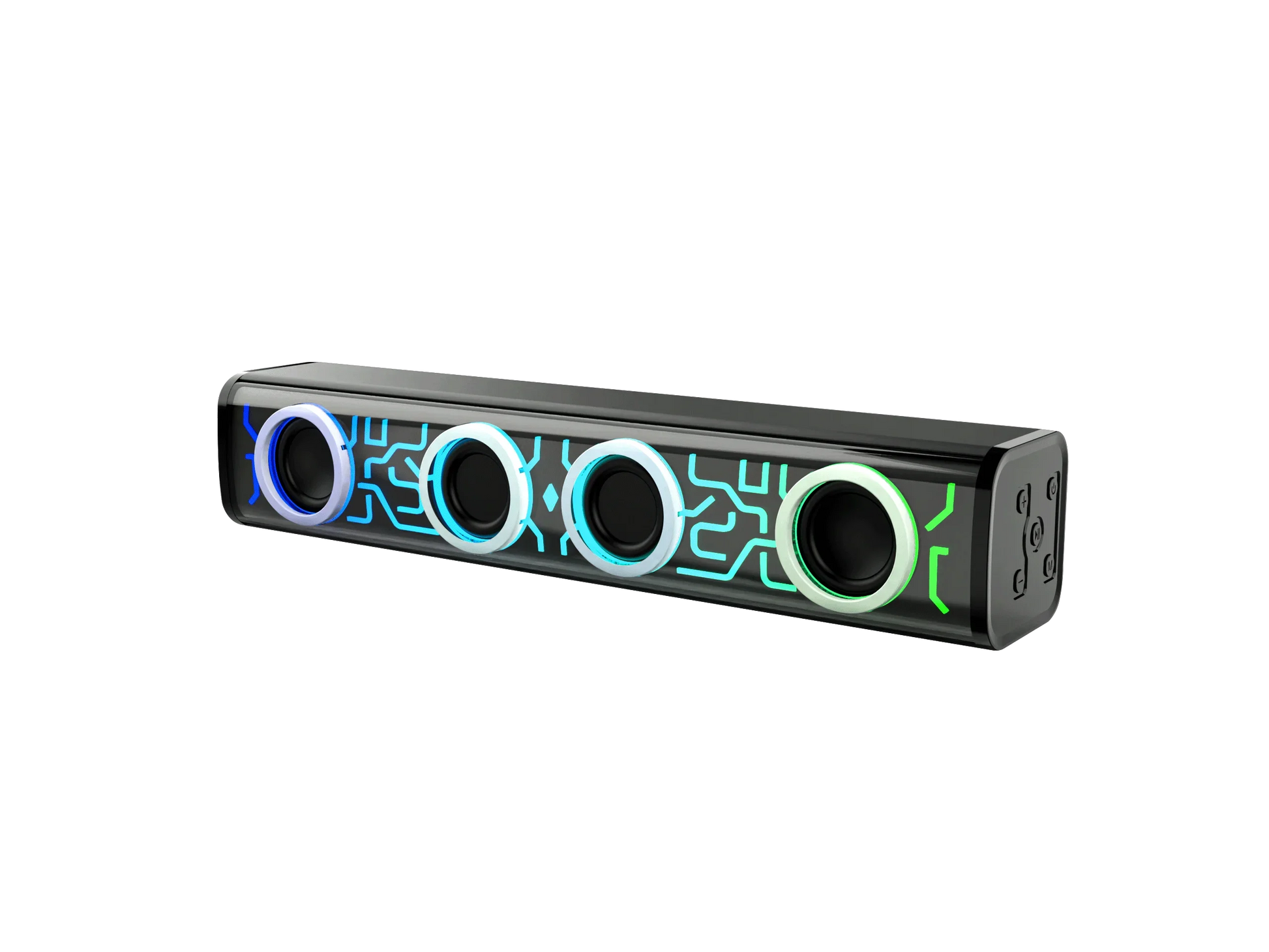 HKM-828051 8W Wired and Wireless Home Soundbar with Surround Sound for PC and Theatre Use