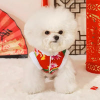 HKM-8281277 Winter Flower Padded Jacket for Corgis, Teddy Bears, and Pomeranians