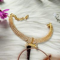 HKM-8281789 Three-Drain Drill Zircon Bone Pet Collar in Gold and Rose Gold, Copper with Rhinestones, All Seasons Style
