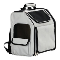 HKM-8282045 Expandable Pet Carrier Backpack with Breathable Mesh for Small Dogs and Cats, Holds Up to 26 lbs