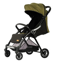 HKM-828243 Sturdy Green Baby Stroller with Durable Composite Fabric