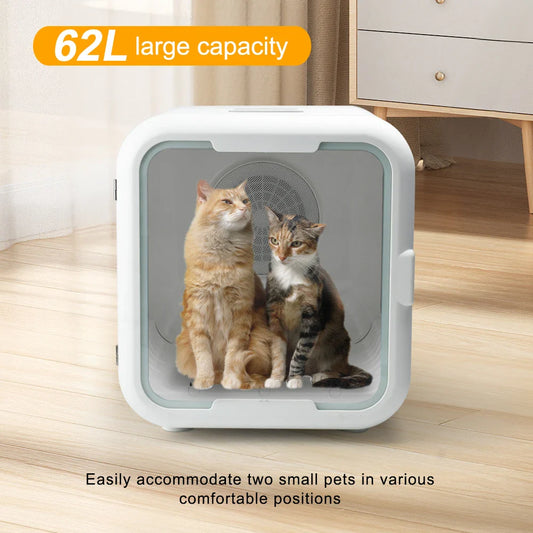HKM-828307 Automatic Pet Hair Dryer Box for Cats and Small Animals - Low Noise, Convenient Grooming Tool