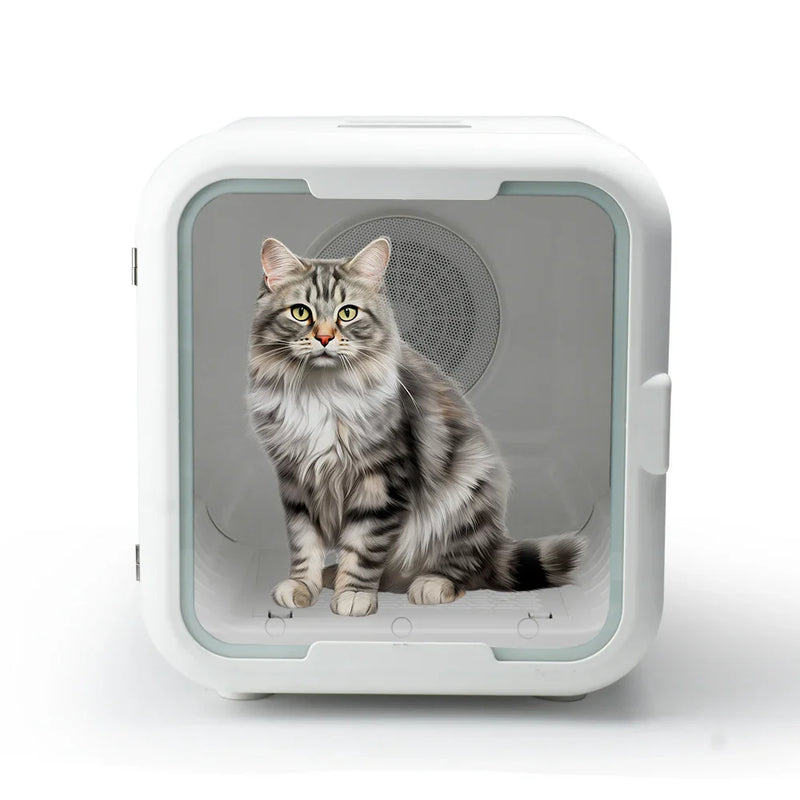 HKM-828307 Automatic Pet Hair Dryer Box for Cats and Small Animals - Low Noise, Convenient Grooming Tool