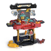 HKM-828307 Multifunctional Workshop Drill Tool Bench Play Set for Children Ages 2-4
