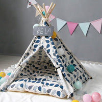 HKM-8284605 Pet Canvas Tent for Dogs and Cats - Available in Trumpet, Medium, and Large Sizes