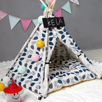HKM-8284605 Pet Canvas Tent for Dogs and Cats - Available in Trumpet, Medium, and Large Sizes