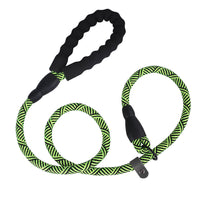 HKM-8285373 Dog Nylon Tow Rope Leash - Strong Pull-Resistant P Chain Walking Lead in Multiple Colors