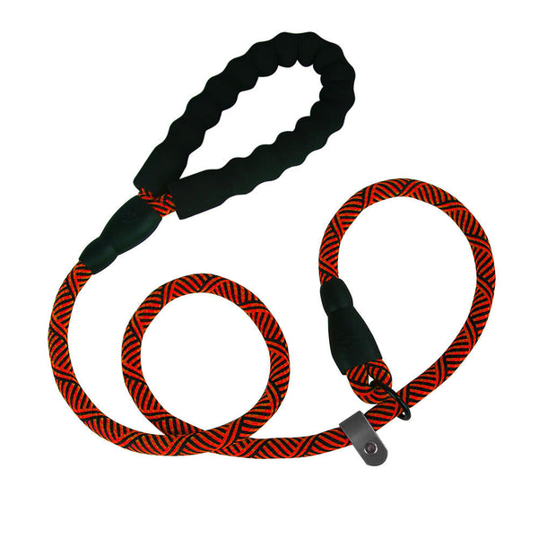 HKM-8285373 Dog Nylon Tow Rope Leash - Strong Pull-Resistant P Chain Walking Lead in Multiple Colors