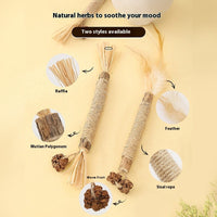 HKM-8285629 Cat Teeth Grinding Rod - Wooden Polygonum Tooth Care Tool for Cats
