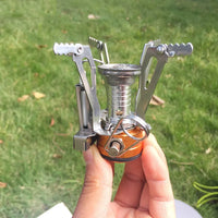 HKM-828563 Compact Portable Mini Gas Stove for Camping and Picnics - Lightweight and Easy to Carry