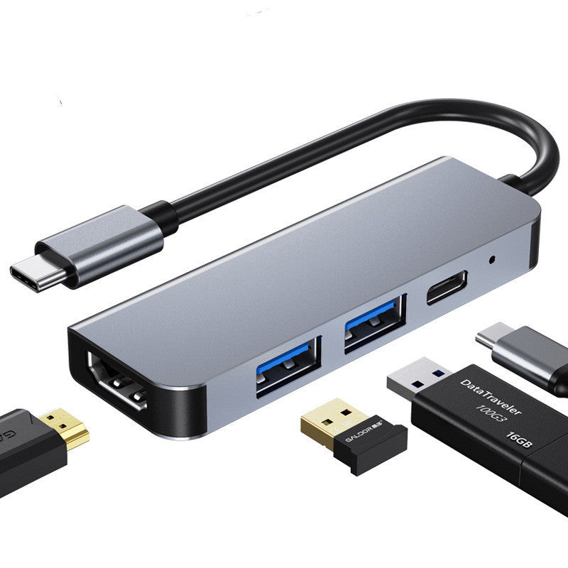 HKM-828563 USB-C Hub Docking Station with HDMI, PD Charging, and Four Ports for 4K Output
