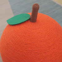 HKM-8285757 Oversized Cat Scratch Board with Hemp Rope Grip Ball in Orange