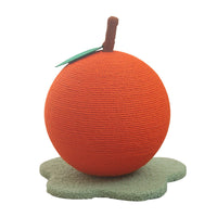 HKM-8285757 Oversized Cat Scratch Board with Hemp Rope Grip Ball in Orange