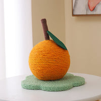 HKM-8285757 Oversized Cat Scratch Board with Hemp Rope Grip Ball in Orange