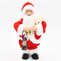 HKM-828627 Dancing Santa Claus Doll for Christmas Decorations - 30 CM Plush Stuffed Toy