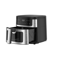 HKM-828627 Stainless Steel Digital Air Fryer with 6L Capacity and Oven Window