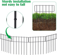 HKM-8287165 Metal Garden Floor Anti-Animal Fence - 5 Pack Steel Wire Barrier (33x43x0.35 cm)