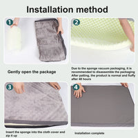 HKM-8287421 Double-Sided Waterproof Dog Bed for Medium to Small Dogs - Bite-Resistant Leather, Removable Crate Mat