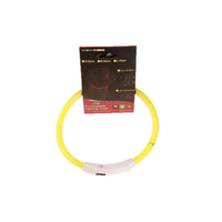 HKM-8287549 USB Rechargeable Glow-in-the-Dark Safety Collar for Dogs - Visible Up to 500 Meters, Available in Multiple Sizes