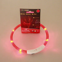 HKM-8287549 USB Rechargeable Glow-in-the-Dark Safety Collar for Dogs - Visible Up to 500 Meters, Available in Multiple Sizes