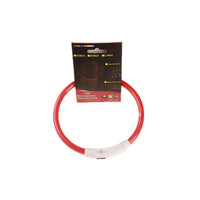 HKM-8287549 USB Rechargeable Glow-in-the-Dark Safety Collar for Dogs - Visible Up to 500 Meters, Available in Multiple Sizes