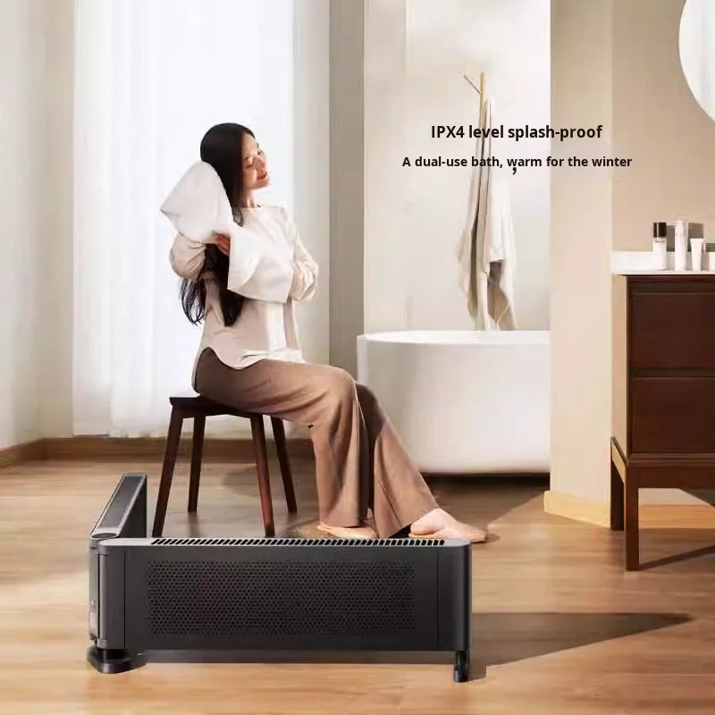 HKM-828819 Graphene Electric Wall-Mounted Heater with Fan, 2000W, Digital Temperature Display, Overheat Protection