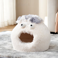 HKM-8289597 Cozy Closed Sleeping Nest for Cats, Versatile Cat House Bed for All Seasons